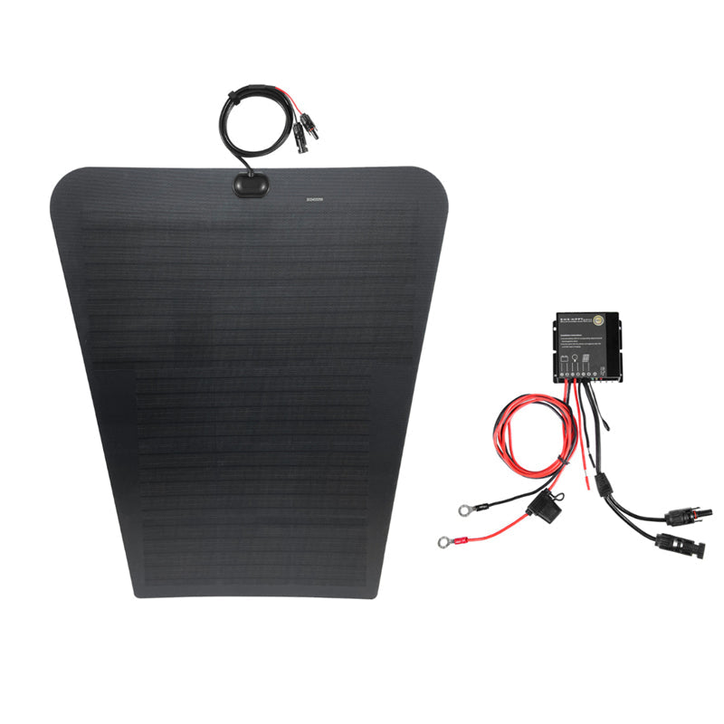 Nissan Patrol GU (Y61 without  scoop) Lensun 90W Hood/Bonnet Flexible Solar Panel-4