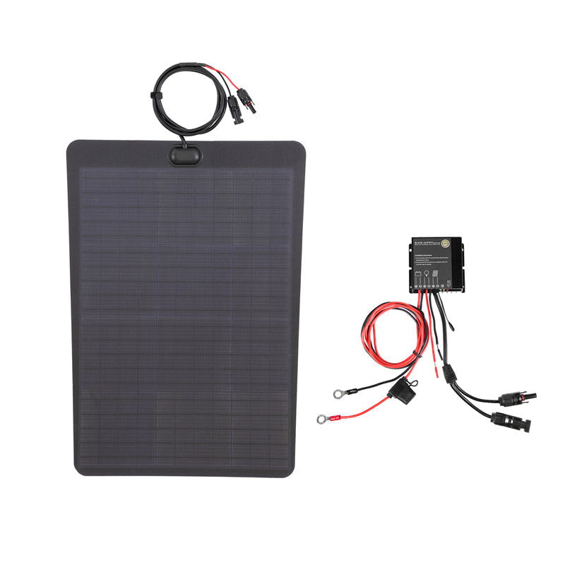Nissan Patrol Y62 (2020-Present) Lensun 60W Hood Flexible Solar Panel-3