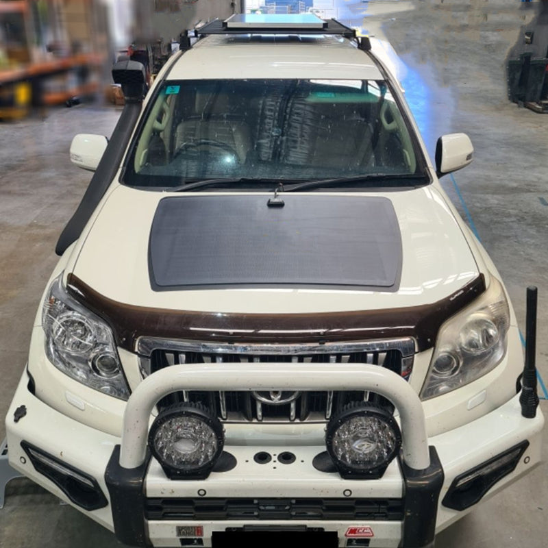 Toyota LandCruiser Prado J150 (2010-2017) Lensun 100W Hood Flexible Solar Panel-1
